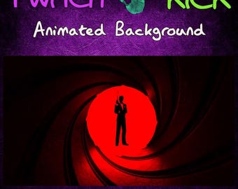 Mr Bond + GRATIS Twitch/Kick Hintergrund, Animiert, Overlay, Emote