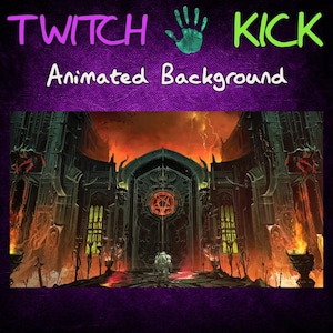 Door of Doom Twitch / Kick Streaming Background, Animated, Overlay, Emote