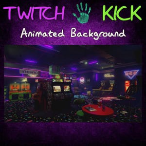 May include: A retro arcade room with neon lights and arcade games. The room has a black and purple carpet with a black and white pattern. The walls are black and the ceiling is white. There are several arcade games in the room, including a Pac-Man game, a Donkey Kong game, and a Galaga game. The room is lit by neon lights, which create a vibrant and colorful atmosphere.