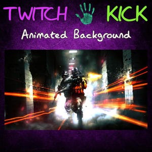 On The Battlefield Twitch / Kick Streaming Background, Animated, Overlay, Emote