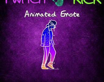Moon Walk + FREE Dancing Bird Emote Twitch / Kick Streaming Background, Animated, Overlay, Emote