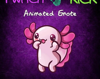 Dancing Axolotl + FREE Dancing Bird Emote Twitch / Kick Streaming Background, Animated, Overlay, Emote