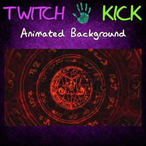 Circle of Doom Twitch / Kick Streaming Background, Animated, Overlay, Emote