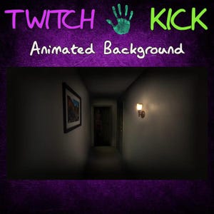 May include: A dark hallway with a door at the end. The walls are white and there is a light fixture on the right wall. The hallway is dimly lit and there is a shadowy figure standing in the doorway.