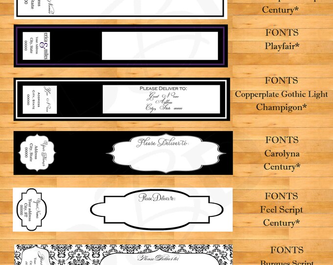 Wrap Around Address Labels Wedding Address Labels Etsy