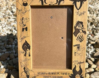 Personalized Disney Villains Photo Frame – Laser Crafted Wooden
