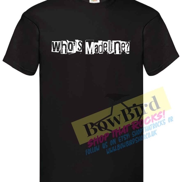 Wer ist Madeline?“ T-Shirt | Neues Album inspiriert T-Shirt | Schwarzes Unisex Musik Fan Shirt | Konzert Merch Style