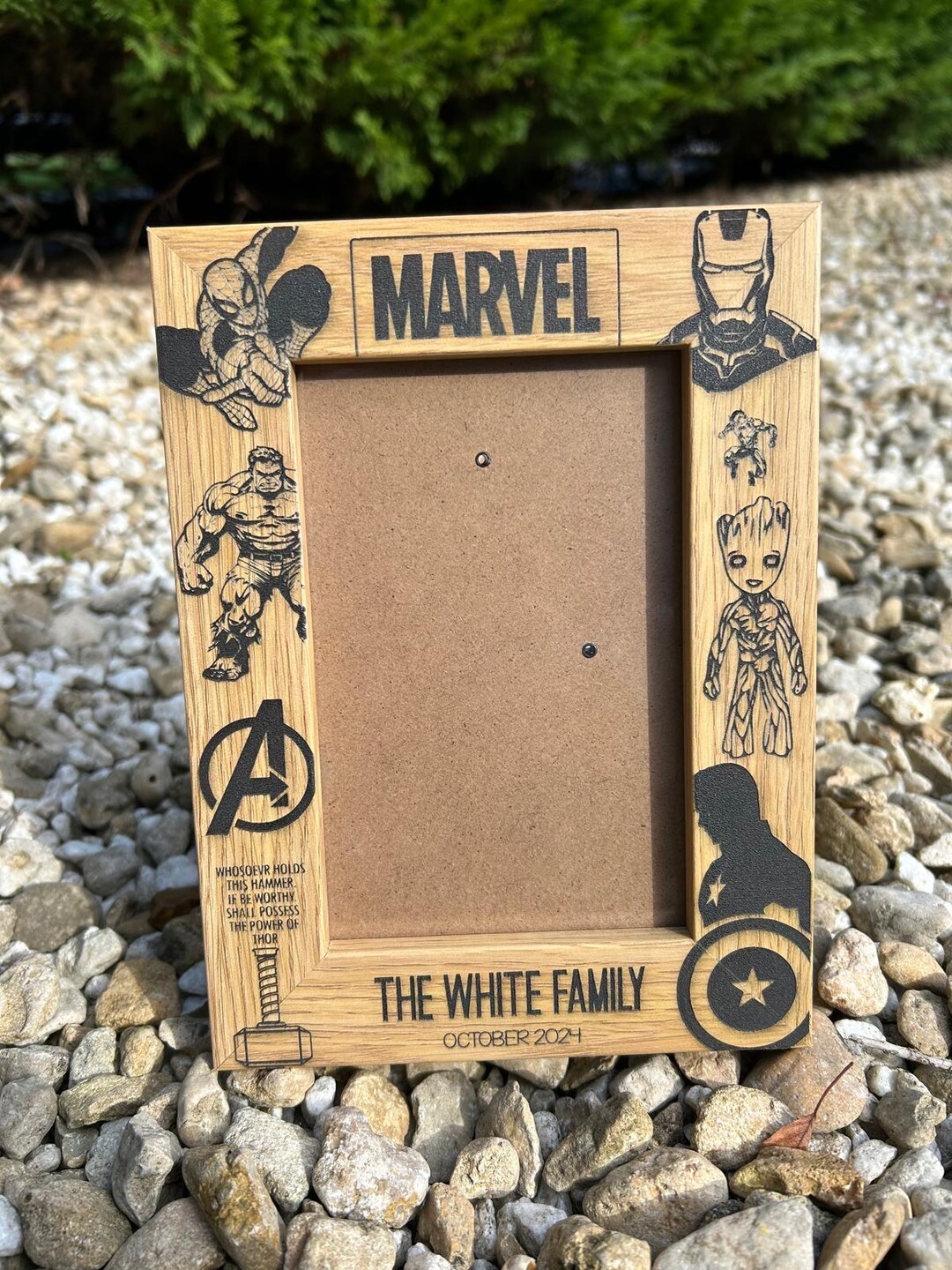 Marvel Frame Personalized Disney Marvel Wooden Photo Frame – 4x6 Keepsake - Etsy