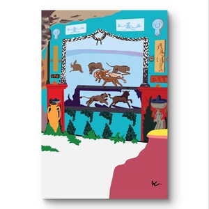 Poster A3 "Casa Dei Ceii Pompei" in Stile Pop Art | Stampa Alta Qualità 300g Opaca - Design Originale Di Alessandro Catuogno