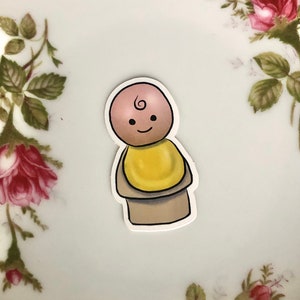Fisher, price, little people, baby  vinyl sticker for your water, bottles, laptop, folder