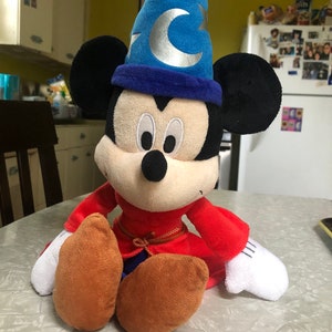 Mickey Mouse Sorcerer Disney Fantasia Plush Magical Wizard