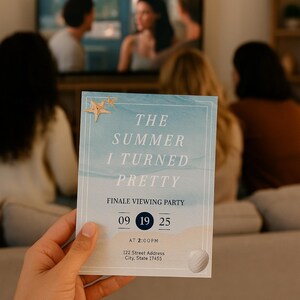 The Summer I Turned Pretty Finale Viewing Party Invitation | Digital