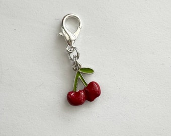 Cherry  zipper pull/ zipper charm _ Cherry  Dangle