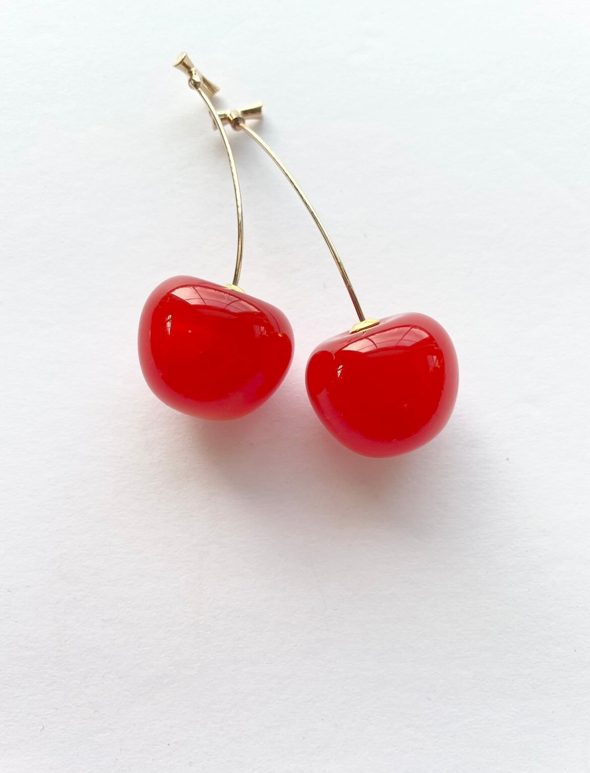 Realistic Cherry Earrings fruit Earrings Cherries Free Gift With