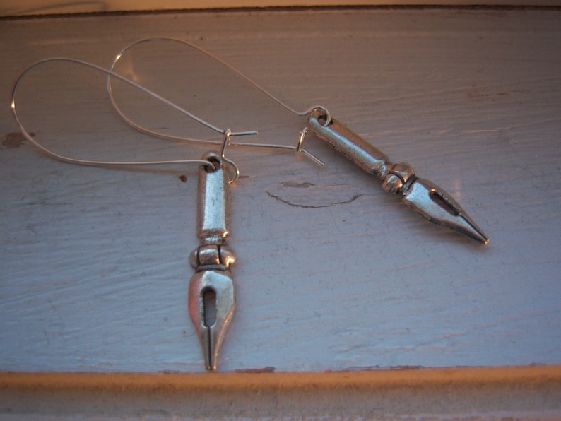 Calligraphy Earrings Calligraphy Pen Earrings