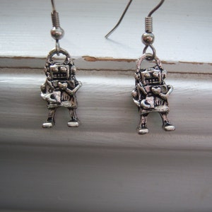 Robot Earrings