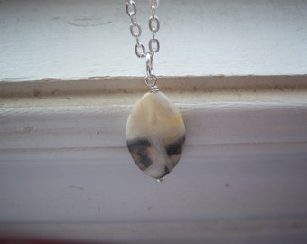 Stone Necklace -Marble Stone Necklace -Free Gift With Purchase