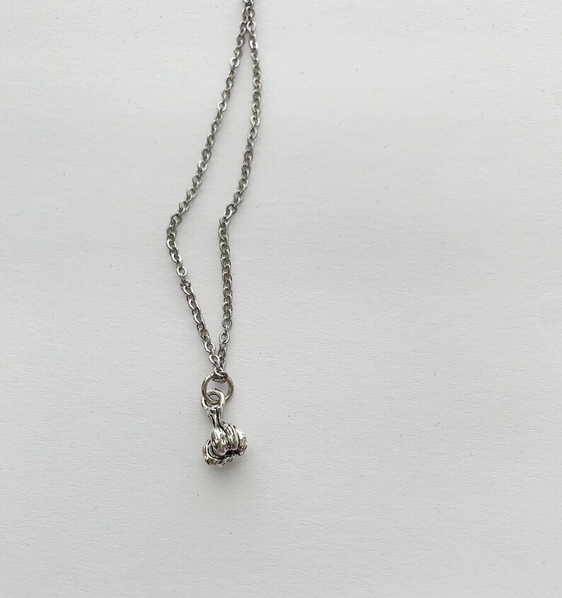 Garlic Necklace Garlic clove Necklace Vegetable Necklace Etsy