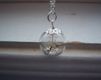pissenlit collier de pissenlit - Hope - collier de faire A Wish Glass Orb - Bridesmaid cadeaux - cadeau gratuit avec achat