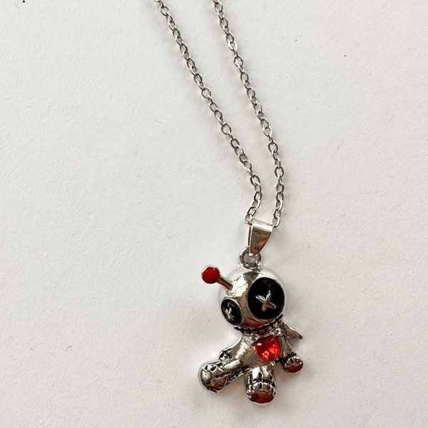 Voodoo doll necklace