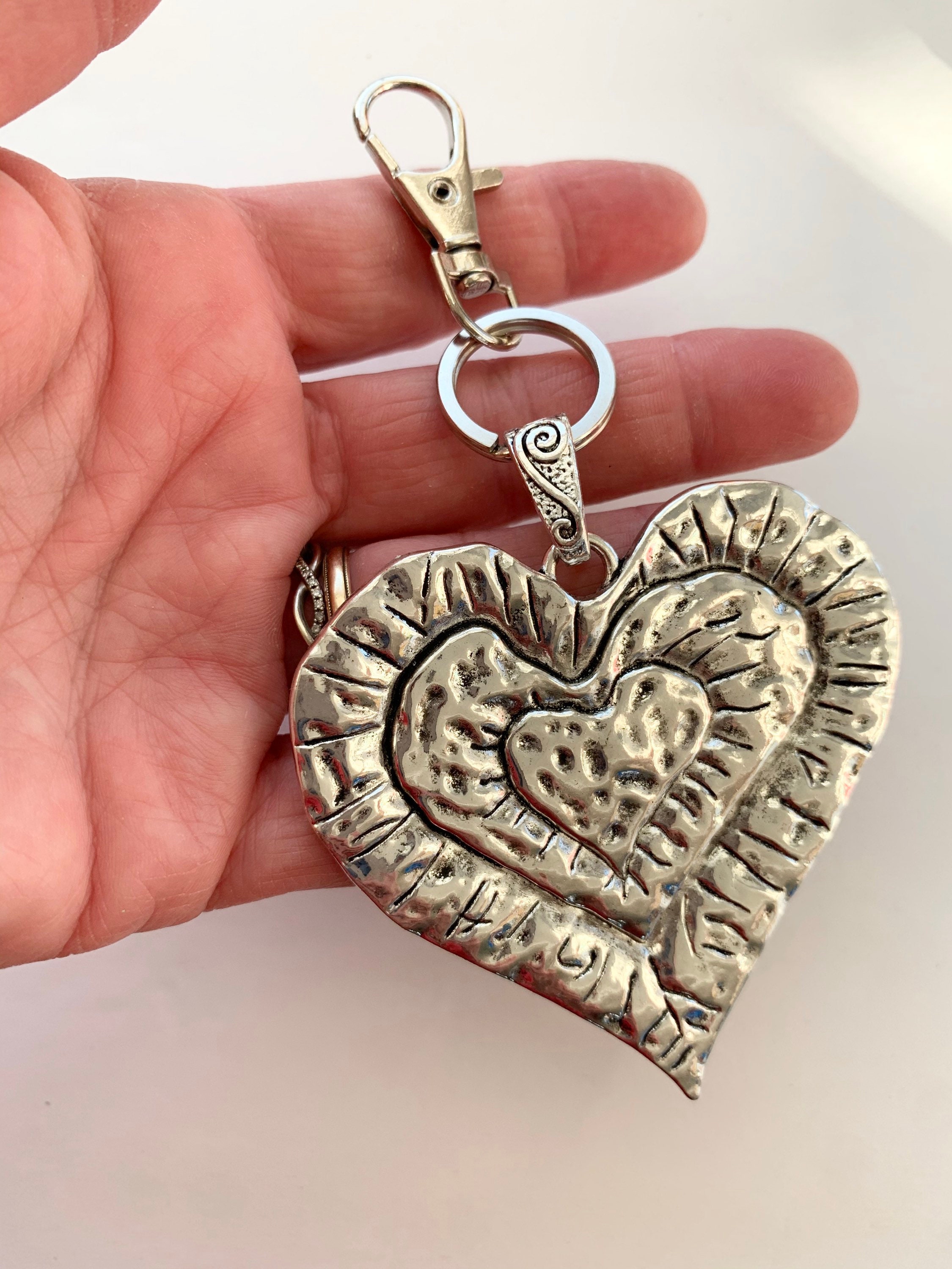 Heart Zipper Pull Zipper Charm Heart Purse Dangle love Etsy UK