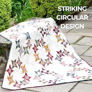 Patrón de colcha Jelly Roll en PDF – Colcha rápida para fin de semana – Círculo de amigos