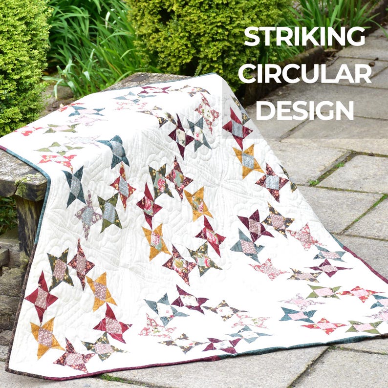 Jelly Roll Quilt Pattern PDF – Fast Weekend Quilt – Circle of Friends image 1