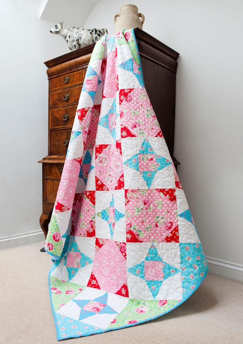 Quiltbot Spirited Fat Quarter Friendly Quilt Pattern PDF by Pam and Nicky ...