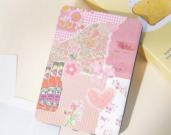 Funda personalizada con pegatinas rosas para Kindle 12.º/PaperWhite, funda personalizada para Kindle Basic Series, funda para Kindle PaperWhite 12.º/11.º/10.º, regalos personalizados