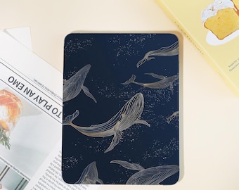 Vergoldeter Wal Sternenkästchen Hülle | Elegante Ocean Reader Hülle