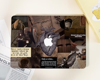 Brown Collage Personalized Macbook Case,Custom Name Macbook Case,Laptop Case Pro 13 Pro 14 Pro 15 Pro 16 Air 15/13 12 inch 16 inch 2024 2023