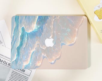 Funda para Mac con diseño veraniego de playa y mar soleado, funda personalizada para Macbook, funda para Mac Pro 13, Pro 14, Pro 15, Pro 16, Air 15/13, 12 pulgadas, 16 pulgadas (modelos 2024 y 2023)