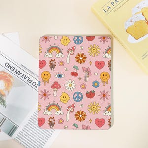 Custom Cute Cartoon Pattern iPad Case,Named iPad Cover,iPad Pro 2024/2022/2021/2020/2018 Case,iPad 10/9/8/7,iPad Air 6 2024,Mini 6/7