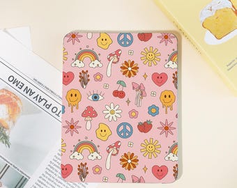Funda personalizada con diseño de dibujos animados para iPad, con nombre, para iPad Pro 2024/2022/2021/2020/2018, iPad 10/9/8/7, iPad Air 6 2024, Mini 6/7