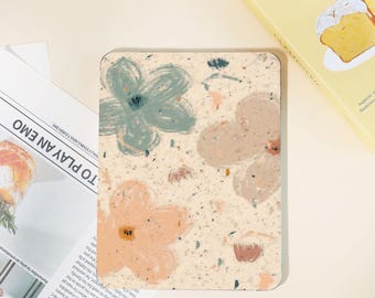 Funda para iPad con estampado floral de papel personalizado, funda para iPad con nombre, funda para iPad Pro 2024/2022/2021/2020/2018, iPad 10/9/8/7, iPad Air 6 2024, Mini 6/7