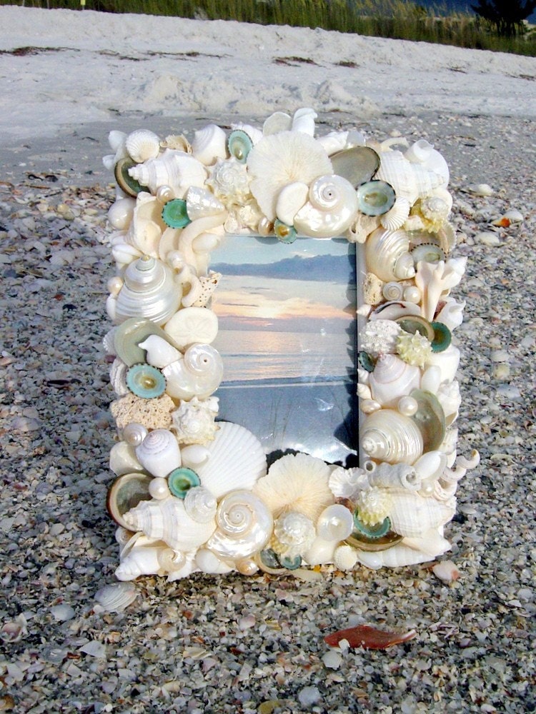 PALM BEACH SHELLED WEDDING FRAME I Etsy