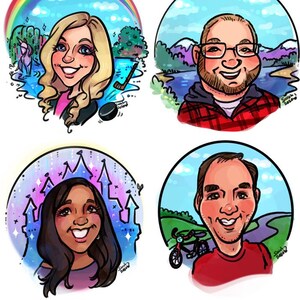 Custom Digital Caricature Art – Cute & Fun Hand-Drawn Portraits image 15