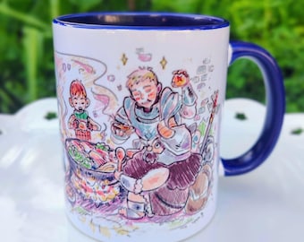 Dungeon Dining Sketch Art Anime Mug