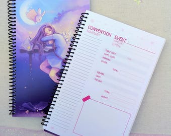 Artist Convention Sales Log Book - Custom Notebook for Sales and Events