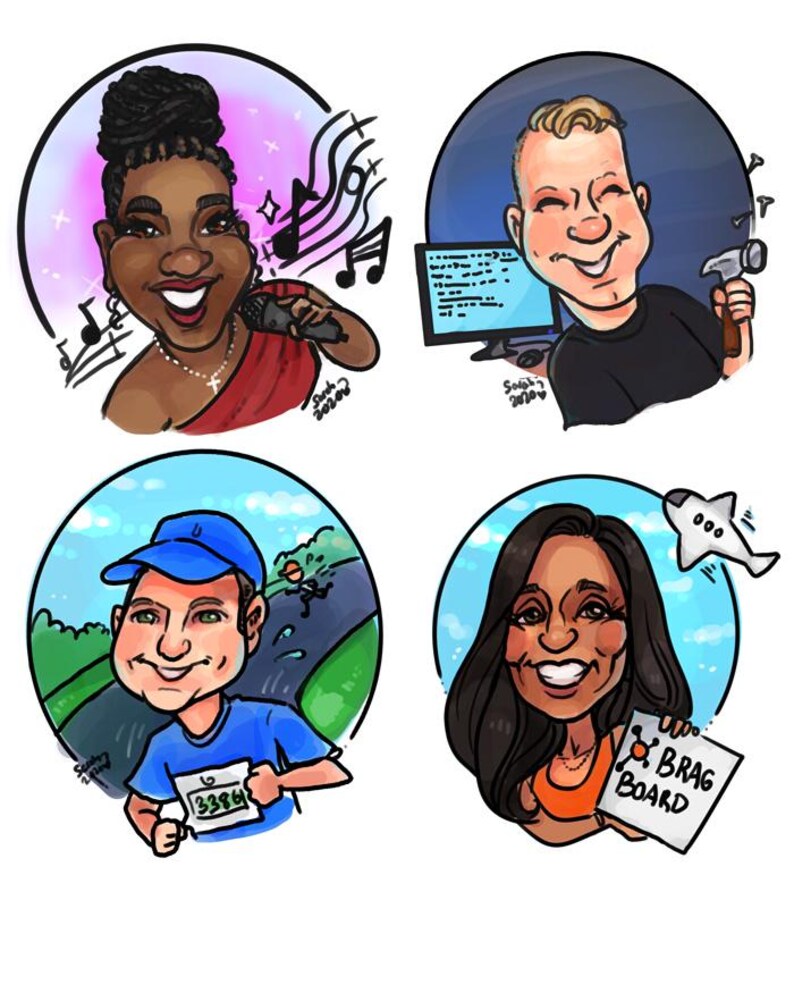 Custom Digital Caricature Art – Cute & Fun Hand-Drawn Portraits image 16