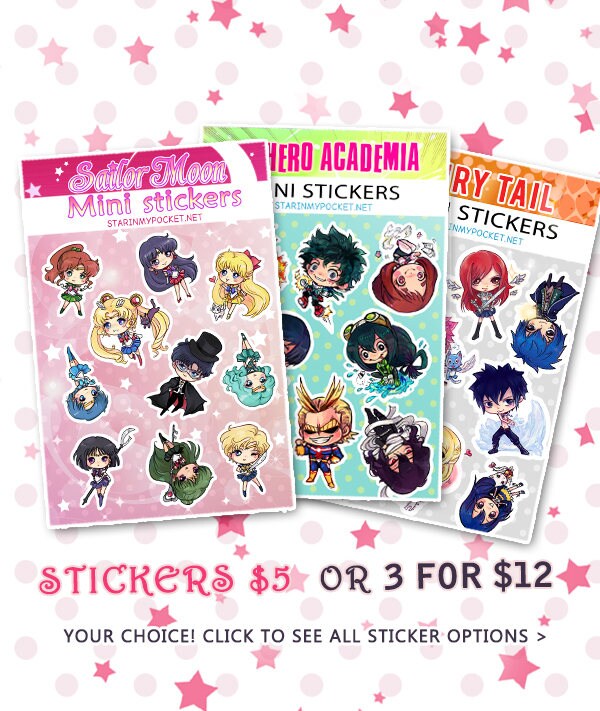 anime sticker sheets etsy