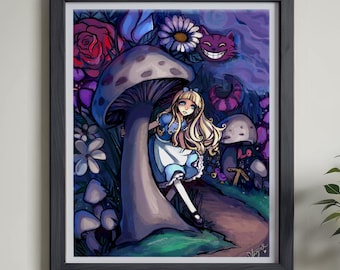 Wonderland Art Print - 8x10 or 11x17 Poster