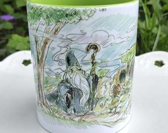 Hobbit Ceramic Art Mug