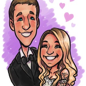 Custom Digital Caricature Art – Cute & Fun Hand-Drawn Portraits image 9