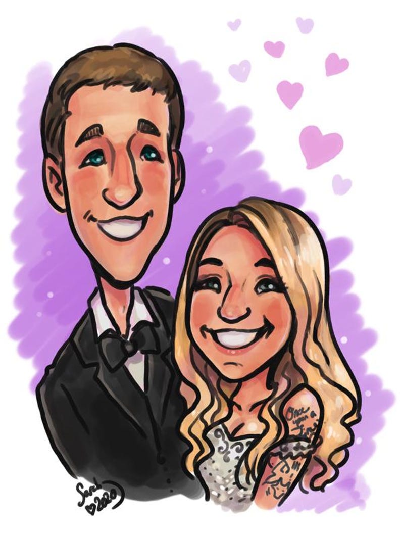 Custom Digital Caricature Art – Cute & Fun Hand-Drawn Portraits image 9