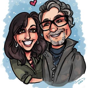 Custom Digital Caricature Art – Cute & Fun Hand-Drawn Portraits image 20