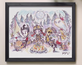 Don't Starve Together 8x10 Sketch Art Print