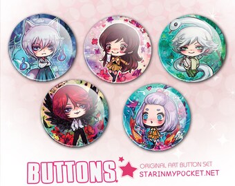 KamisamaHajimemashita Anime Buttons Set