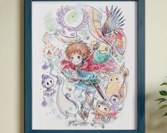 Another World 8x10 Anime Art Print