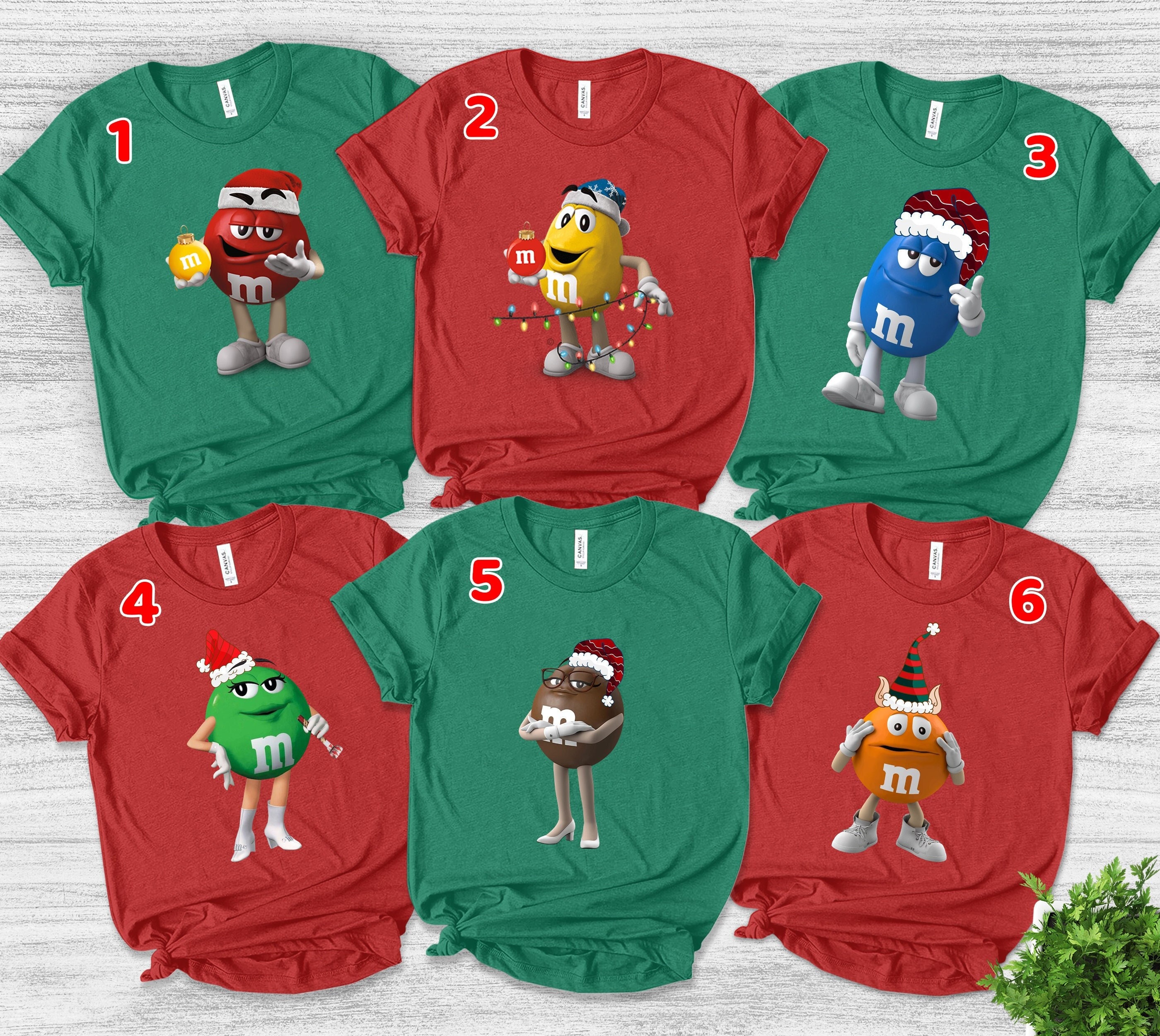 M&m Candy Group Shirt, Family Christmas Shirt, Ugly Christmas Family Shirt